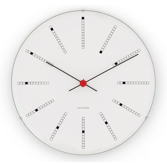 Arne Jacobsen Clocks Arne Jacobsen Bankers klokke 290 mm