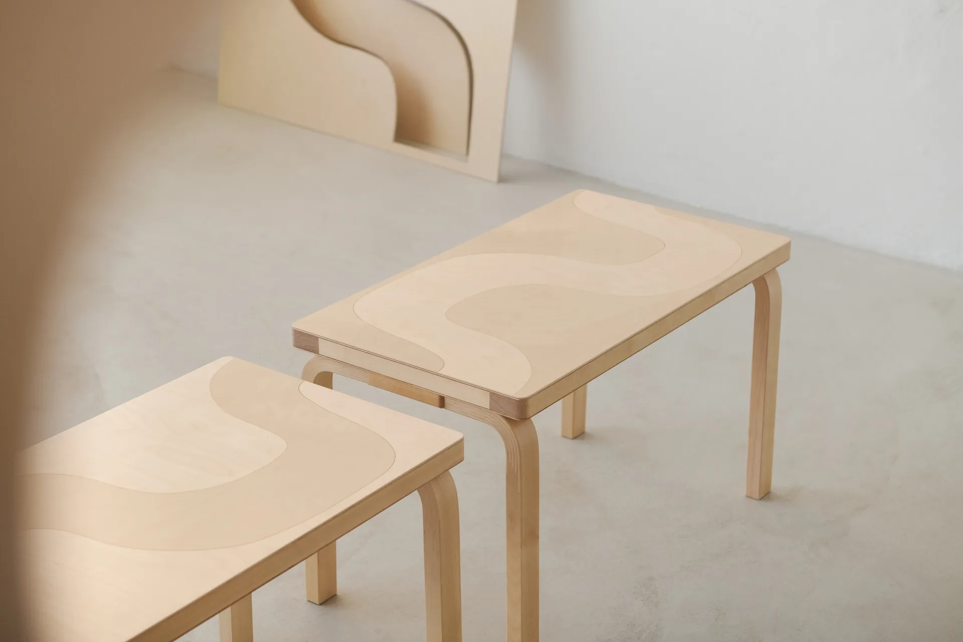 Artek + Marimekko Bench 153B Kivet benk, Bjørk Artek