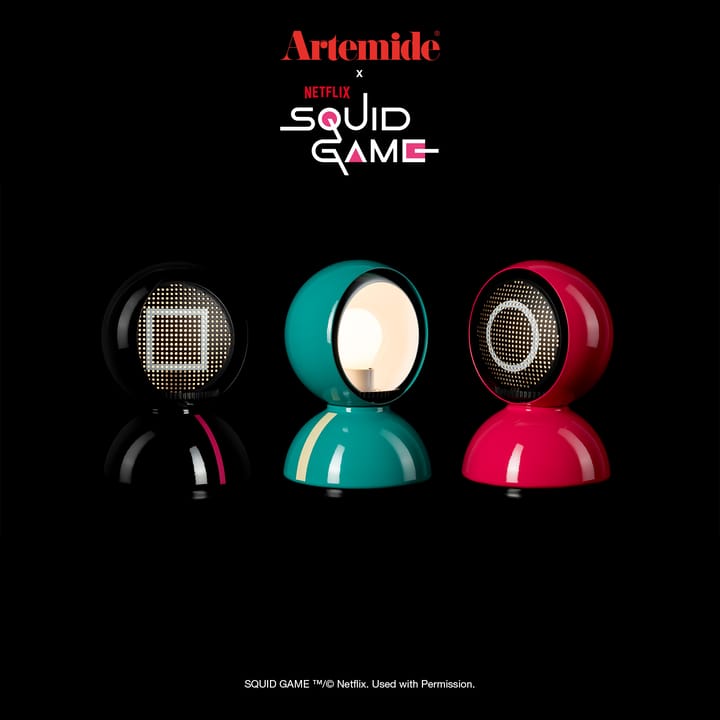 Eclisse x Squid Game bordlampe Special Edition, Guard black Artemide