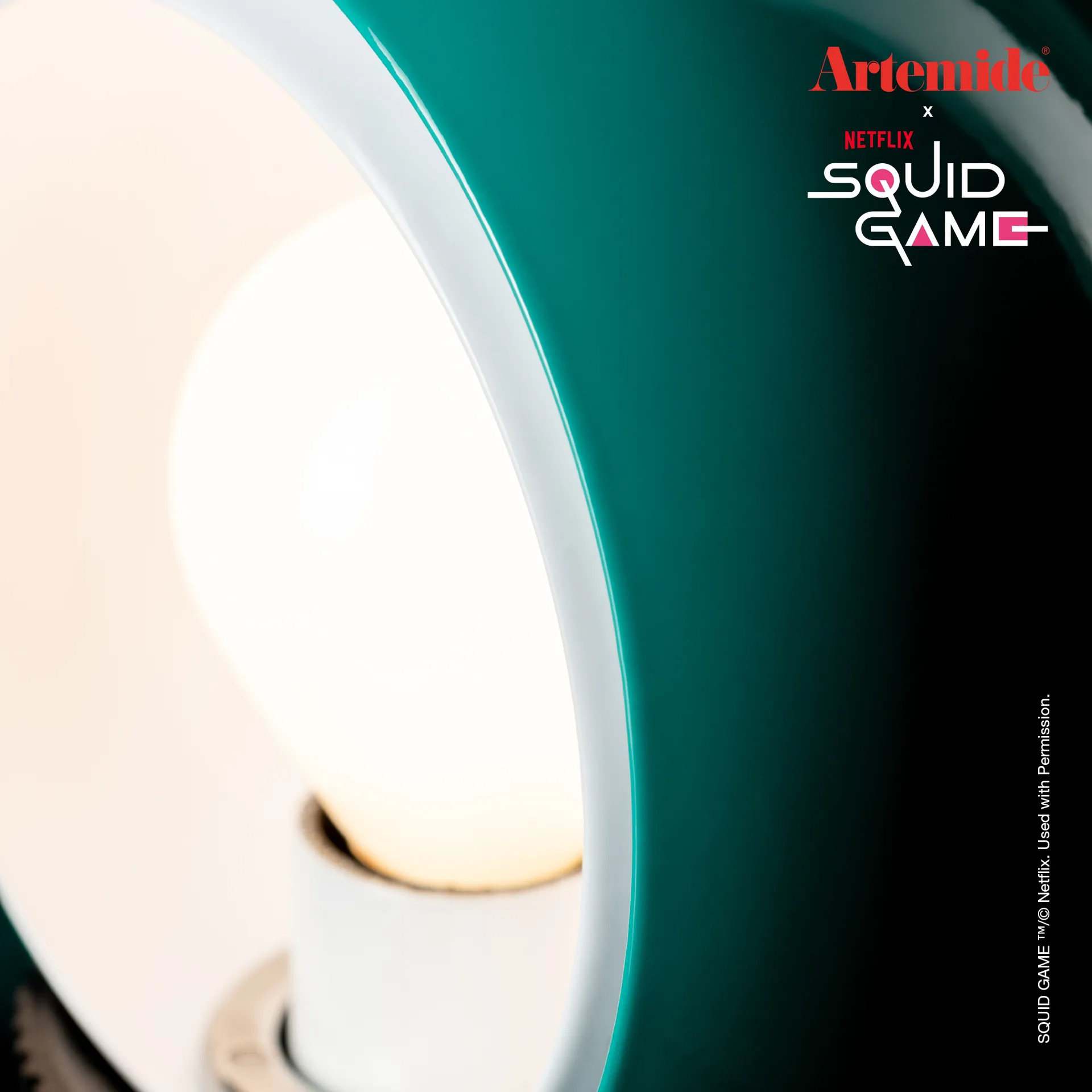 Eclisse x Squid Game bordlampe Special Edition, Player Artemide