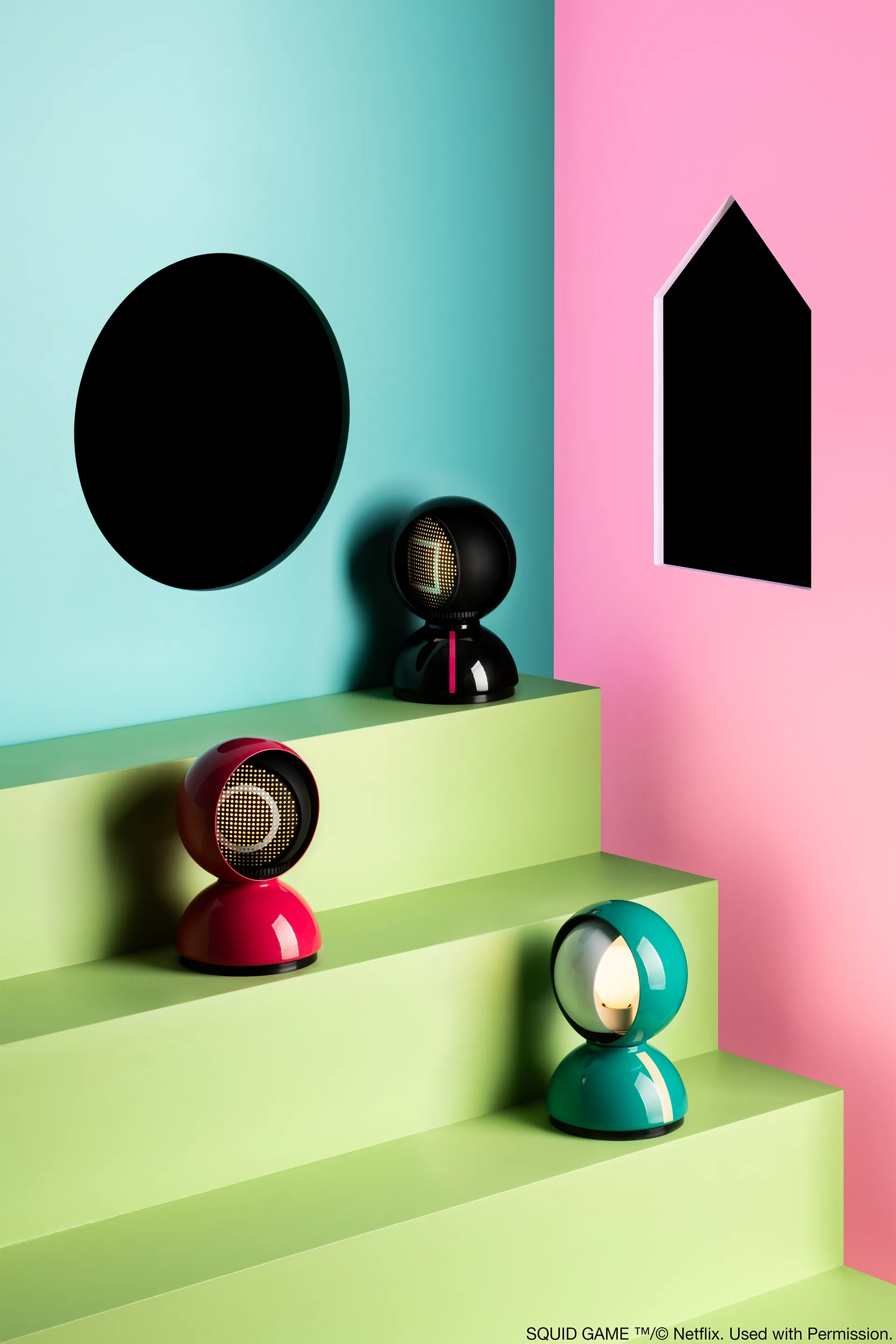 Eclisse x Squid Game bordlampe Special Edition, Player Artemide