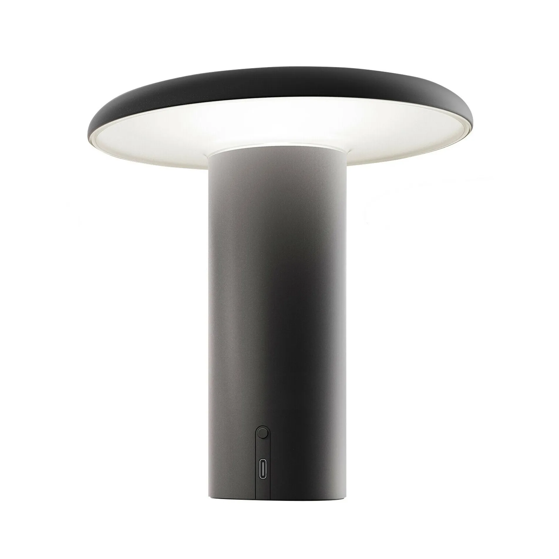 Takku portabel bordlampe 19 cm, Varnished black Artemide