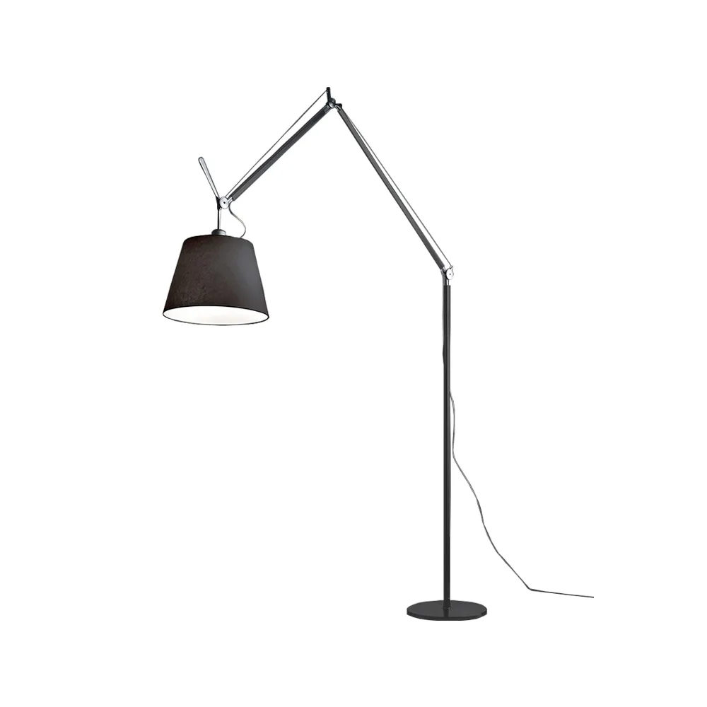 Tolomeo Mega gulvlampe, sort-sort, ø32 cm Artemide