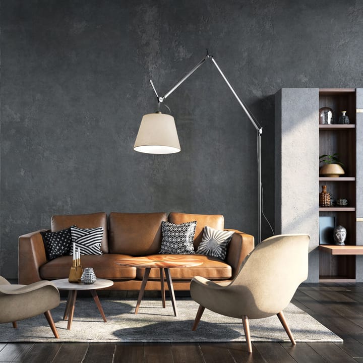 Tolomeo Mega gulvlampe, sort-sort, ø36 cm Artemide