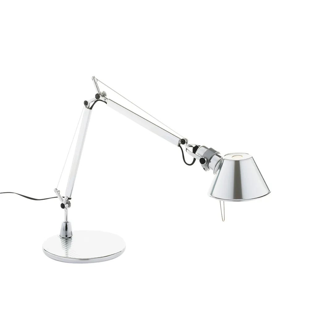 Tolomeo micro bordlampe, blank aluminium Artemide