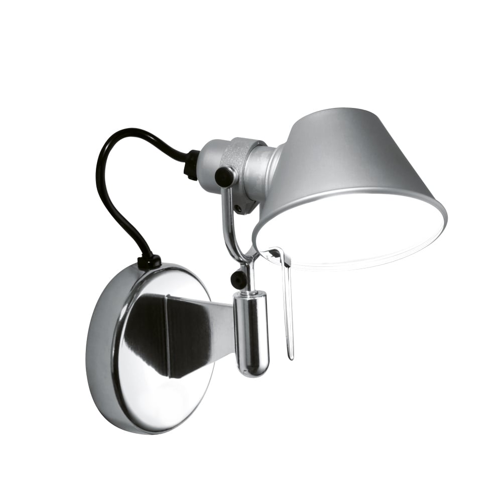 Artemide Tolomeo Micro Faretto vegglampe aluminium, uten av-og-på-knapp