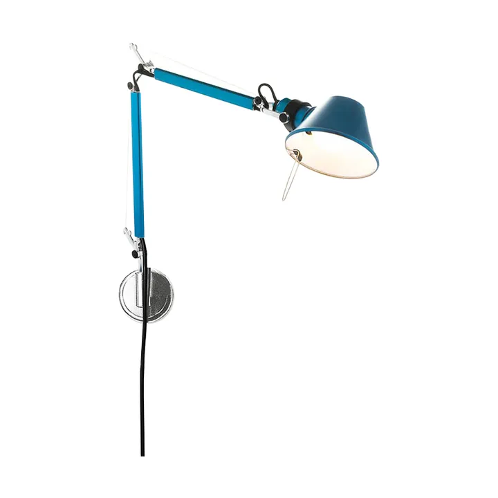Tolomeo Micro vegglampe- Anodized blue - Artemide