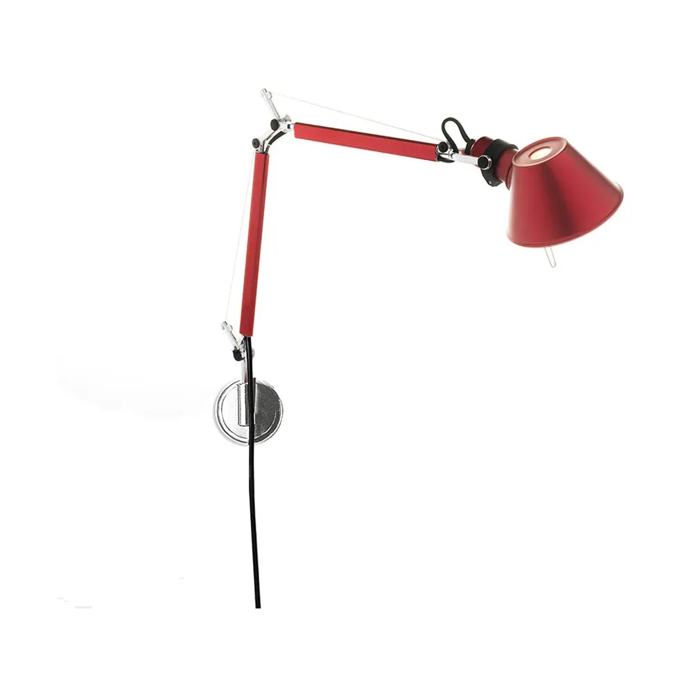 Tolomeo Micro vegglampe- Anodized red,  Artemide