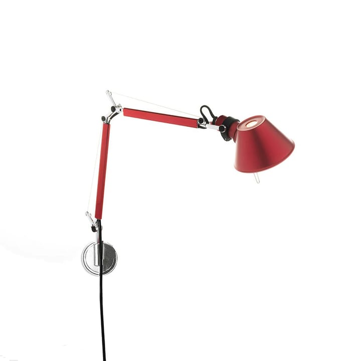 Tolomeo Micro vegglampe - anodized red - Artemide