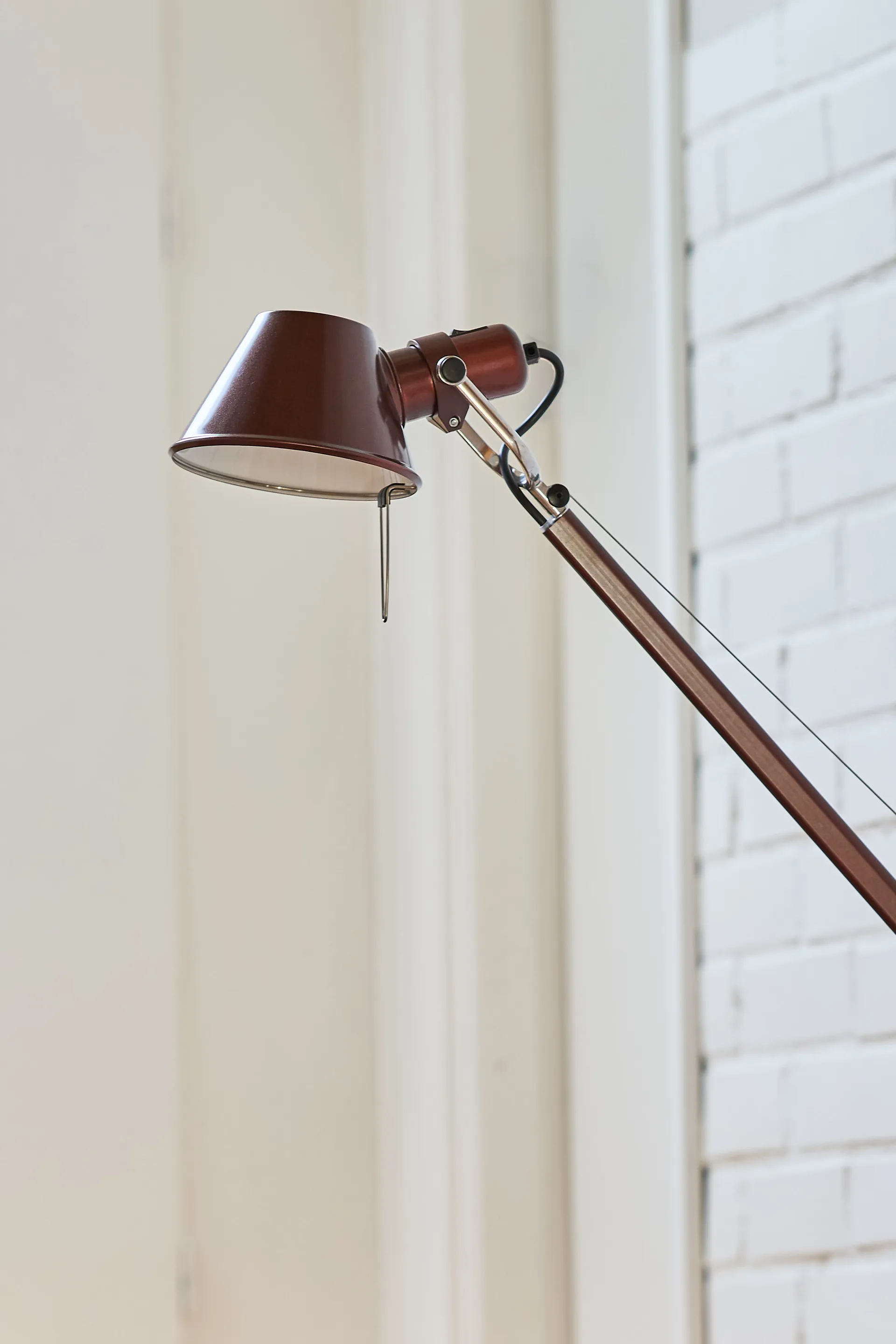 Tolomeo Reading gulvlampe E27 special edition - Brown metallic, Lampefot Artemide