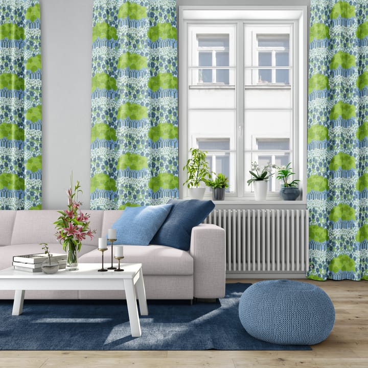 Allé stoff - Grønn-blå - Arvidssons Textil