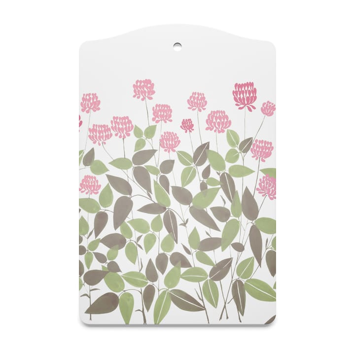 Ängsmark serveringsbrett 20 x 30 cm - Grønn-rosa - Arvidssons Textil