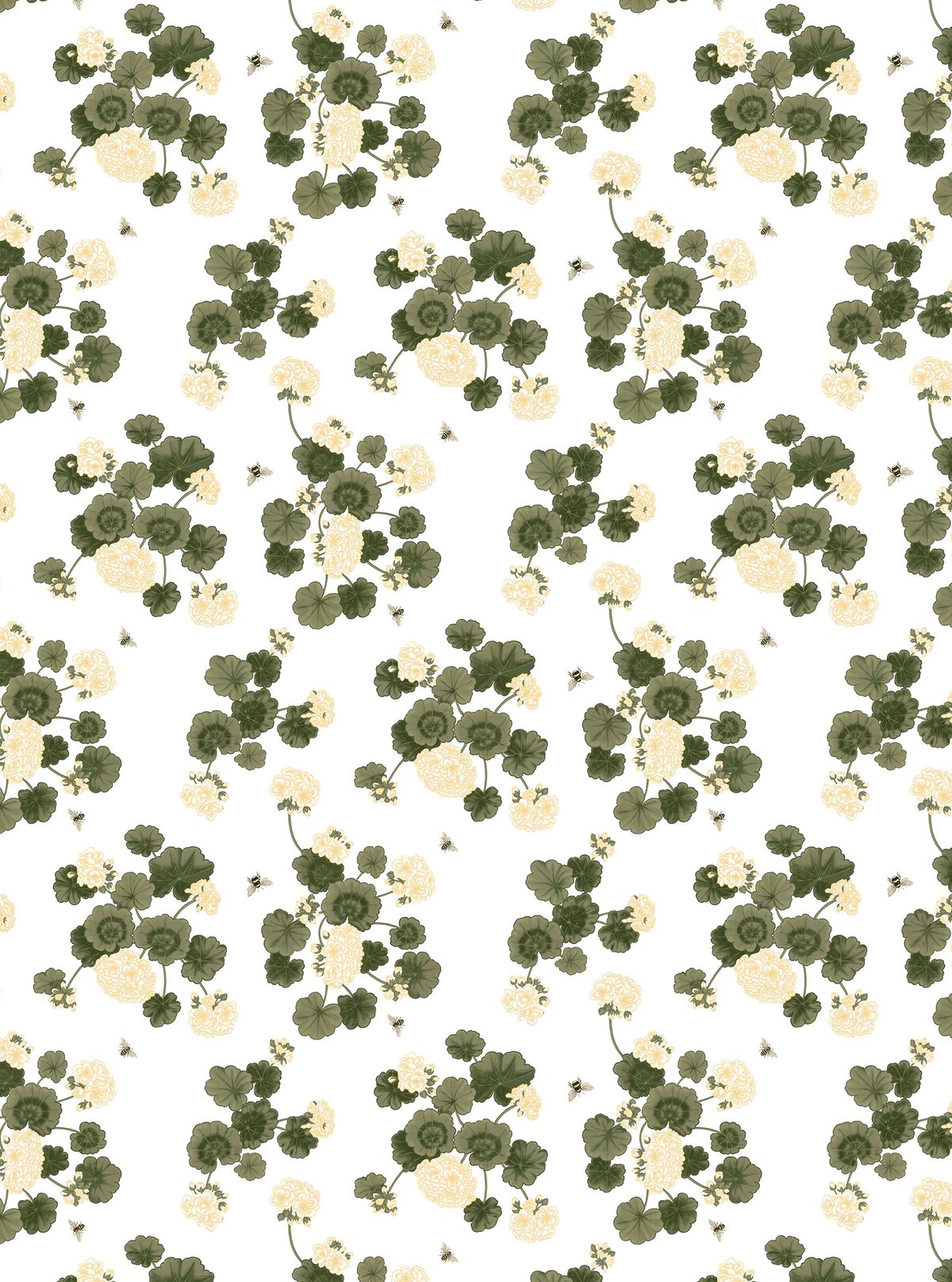 Bilde av Arvidssons Textil Astrid stoff Gul-grønn
