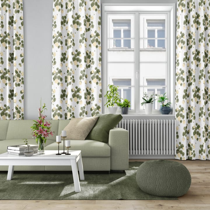 Astrid stoff - Gul-grønn - Arvidssons Textil