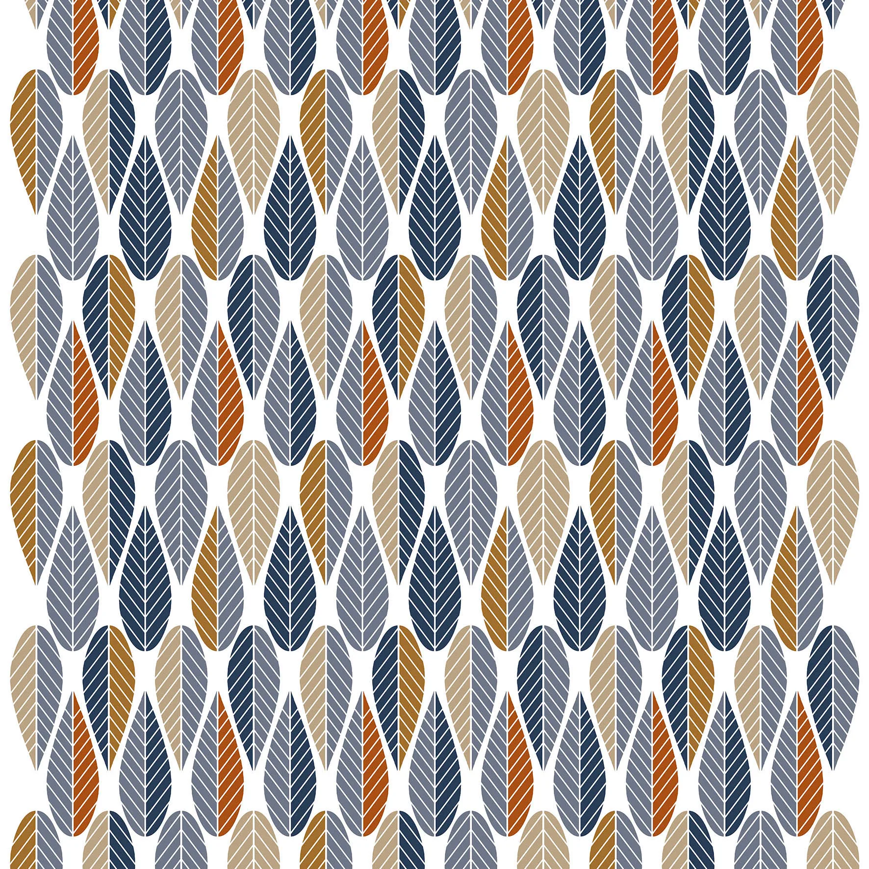Blader stoff, Blå Arvidssons Textil