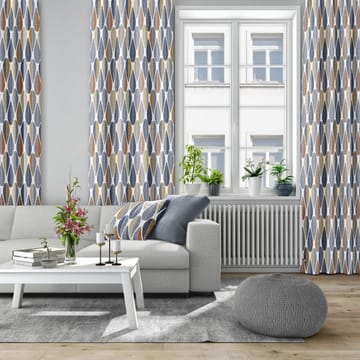 Blader stoff - Blå - Arvidssons Textil