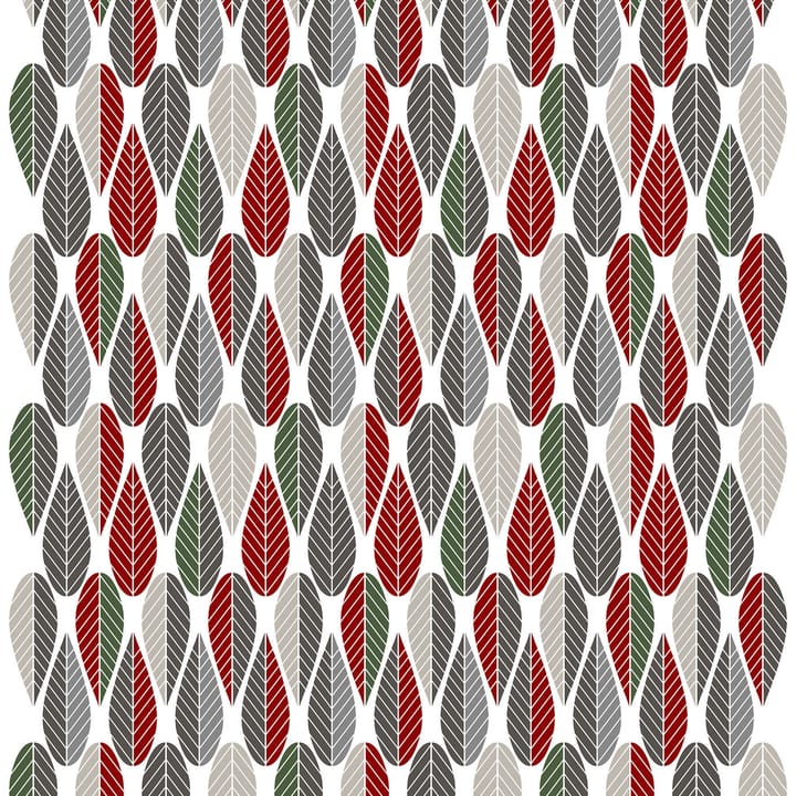 Blader stoff - Rød-grønn - Arvidssons Textil