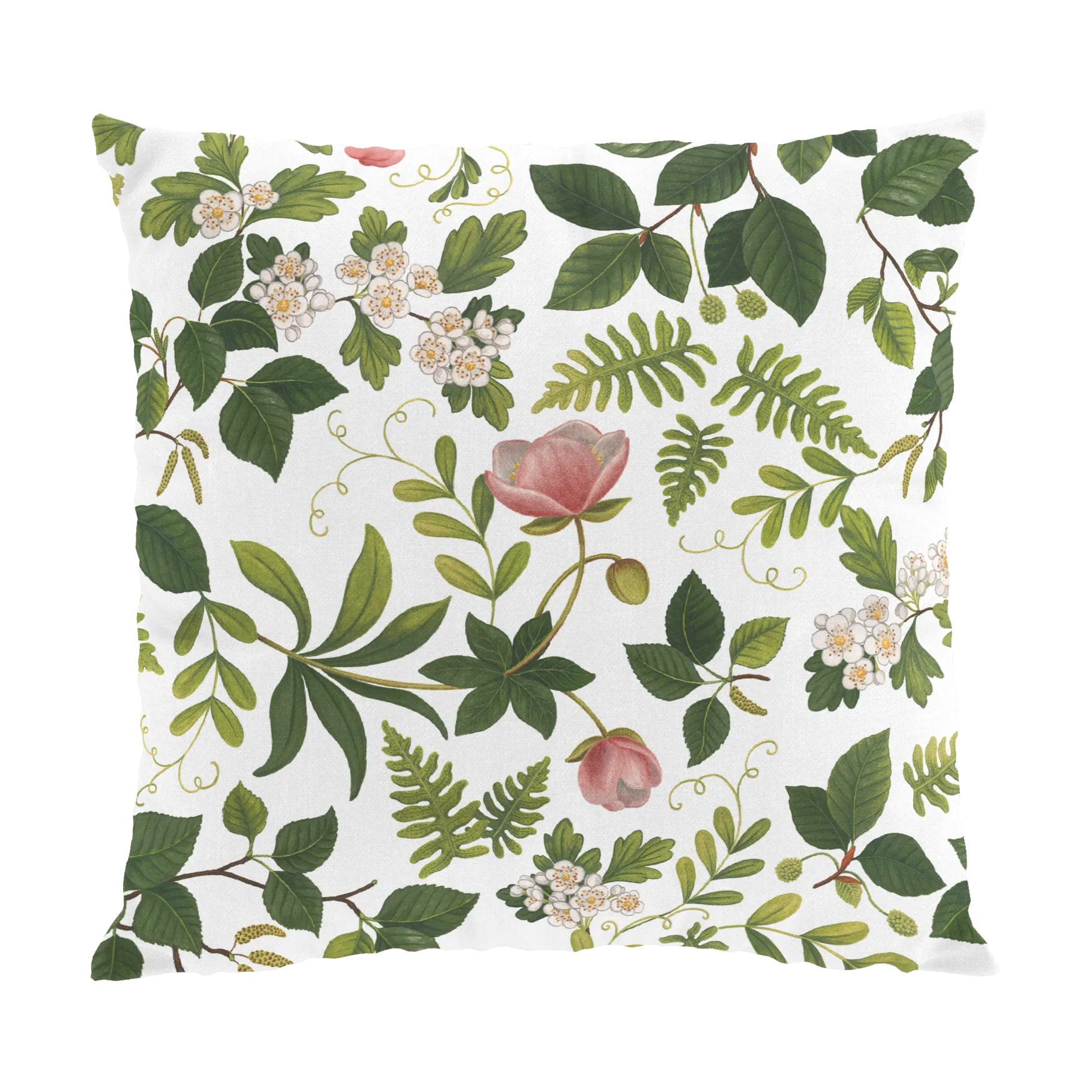 Blomsterlund putetrekk 47x47 cm, Grønn Arvidssons Textil