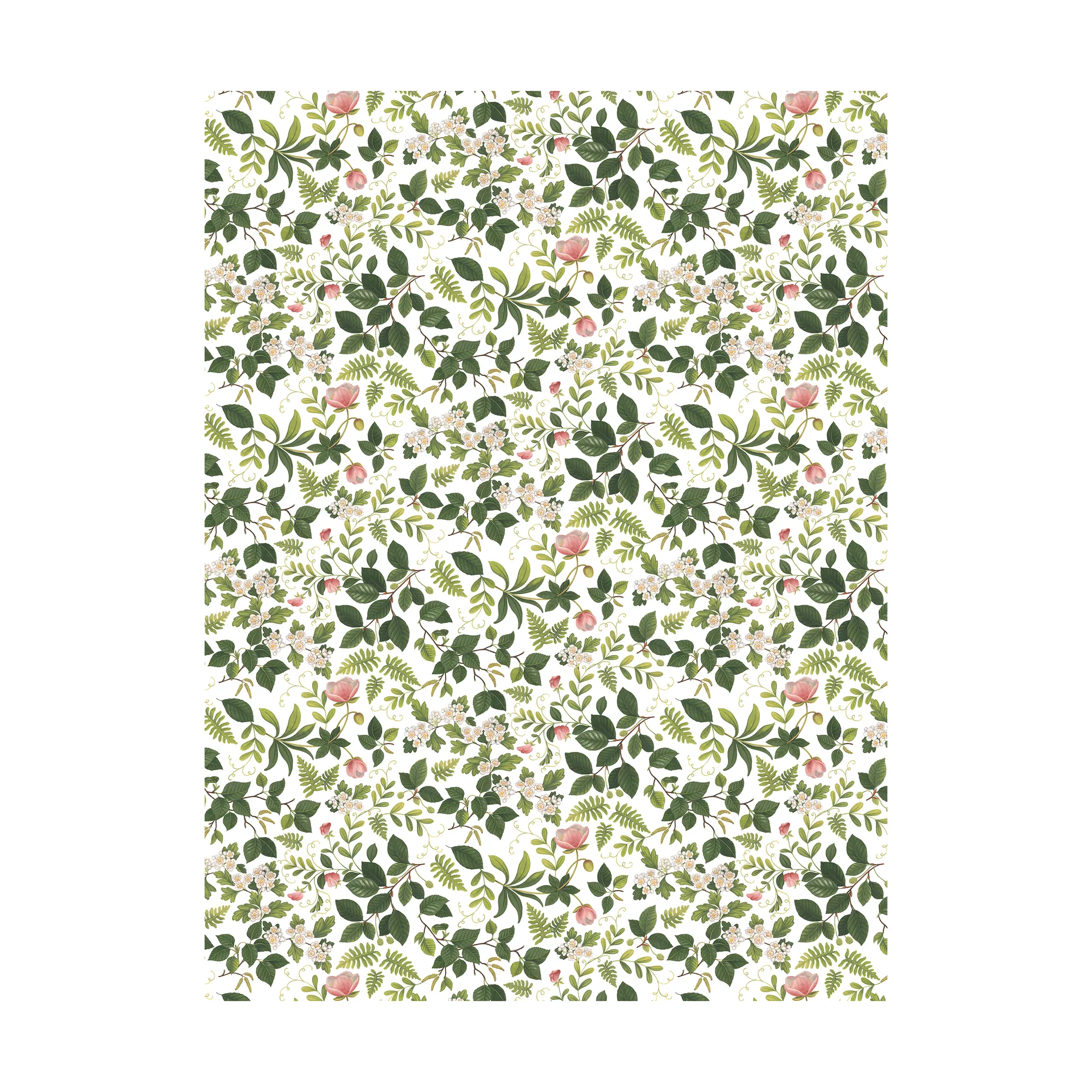 Blomsterlund stoff, Grønn Arvidssons Textil