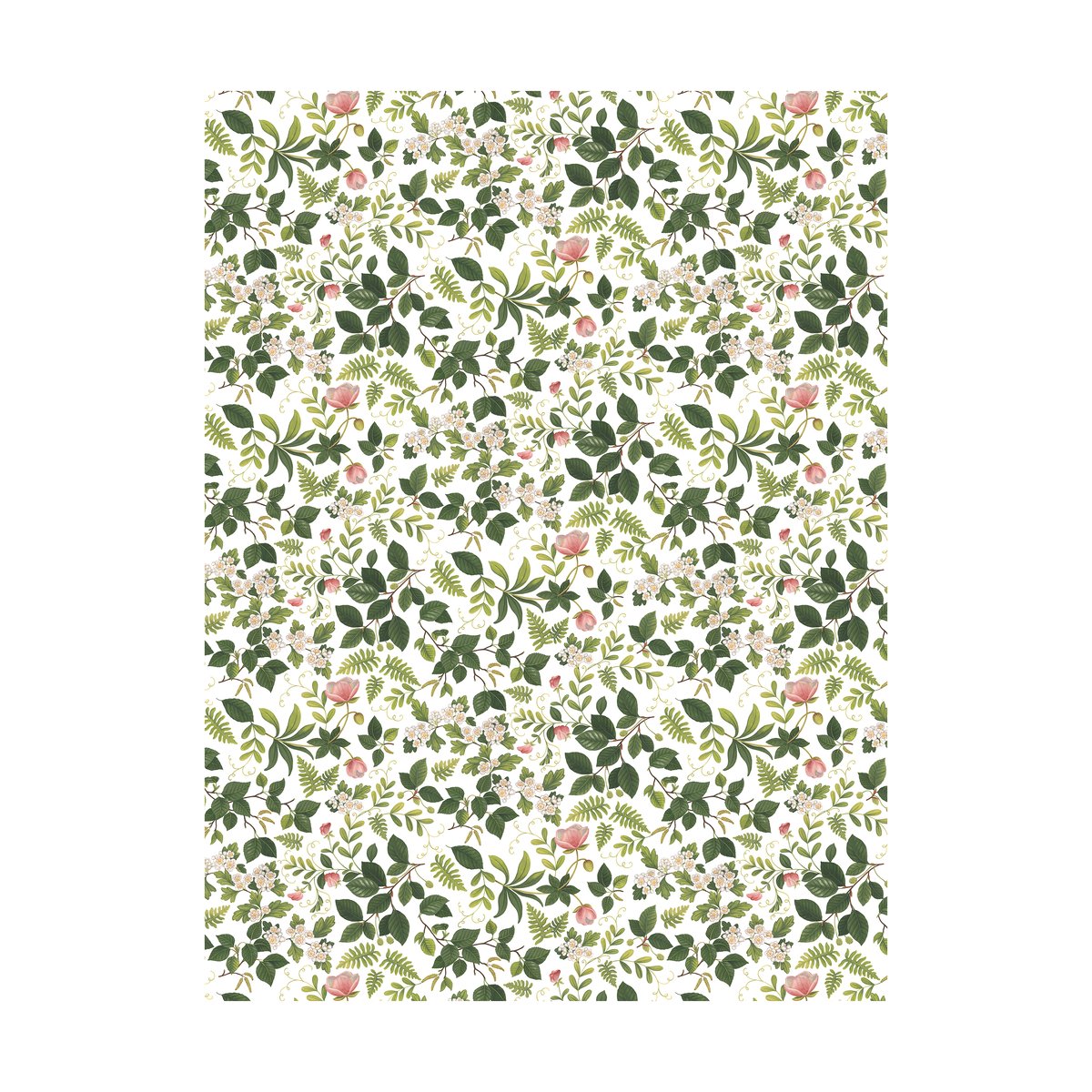 Bilde av Arvidssons Textil Blomsterlund stoff Grønn