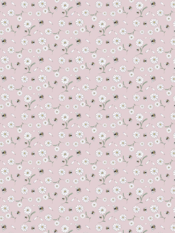 Blomstersurr stoff - Rosa - Arvidssons Textil