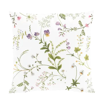 Blomsteryra putetrekk 47x47 cm - Grønn - Arvidssons Textil