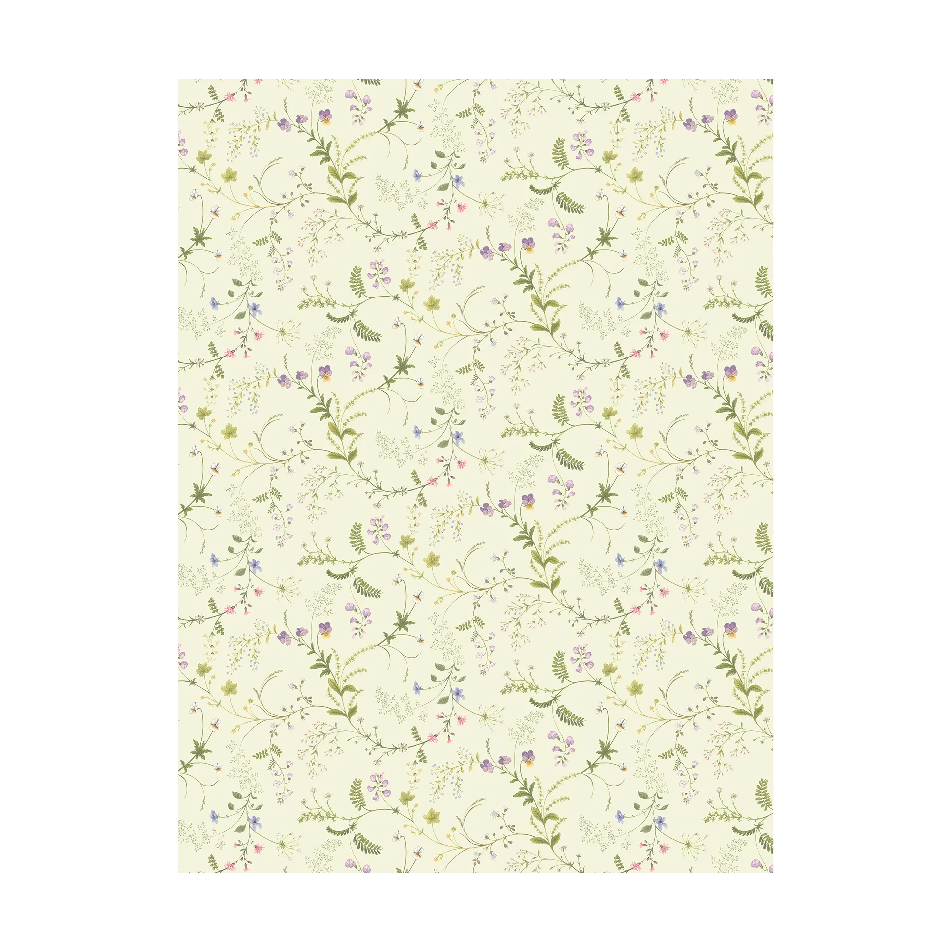 Blomsteryra stoff, Gul Arvidssons Textil