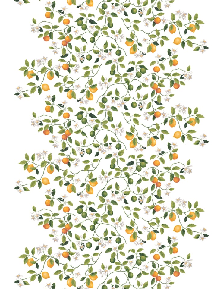 Citrusträdet stoff - Grønn-grønn - Arvidssons Textil