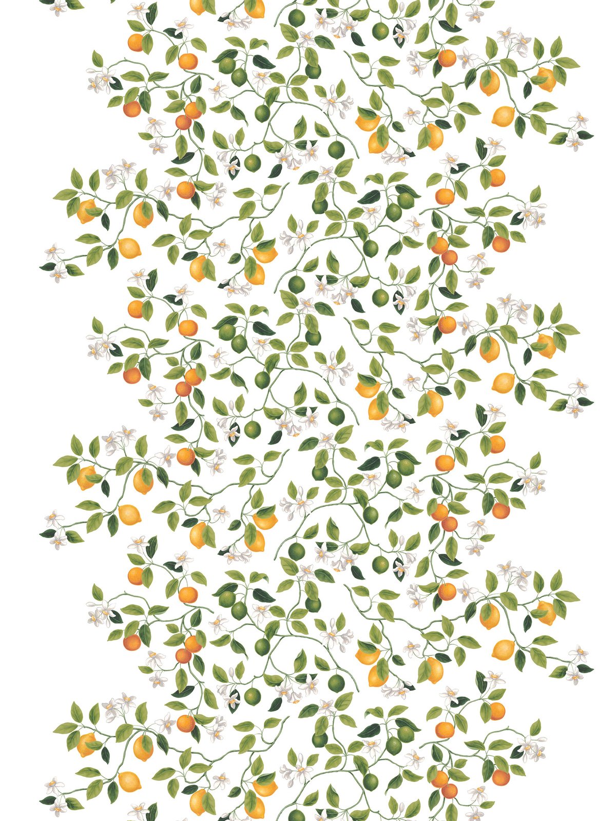 Bilde av Arvidssons Textil Citrusträdet stoff Grønn-grønn