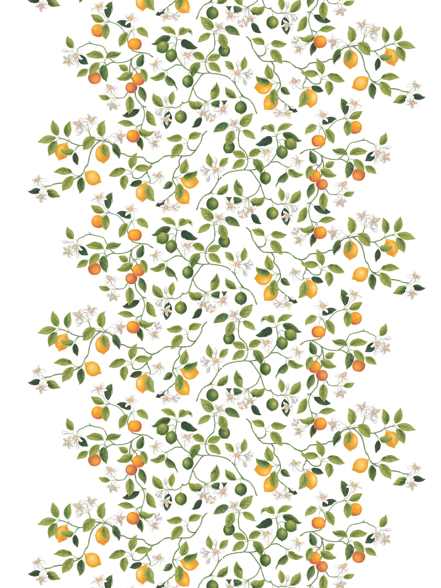 Citrusträdet voksduk, Grønn-grønn Arvidssons Textil