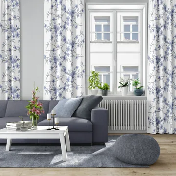 Fägring stoff - Blå - Arvidssons Textil