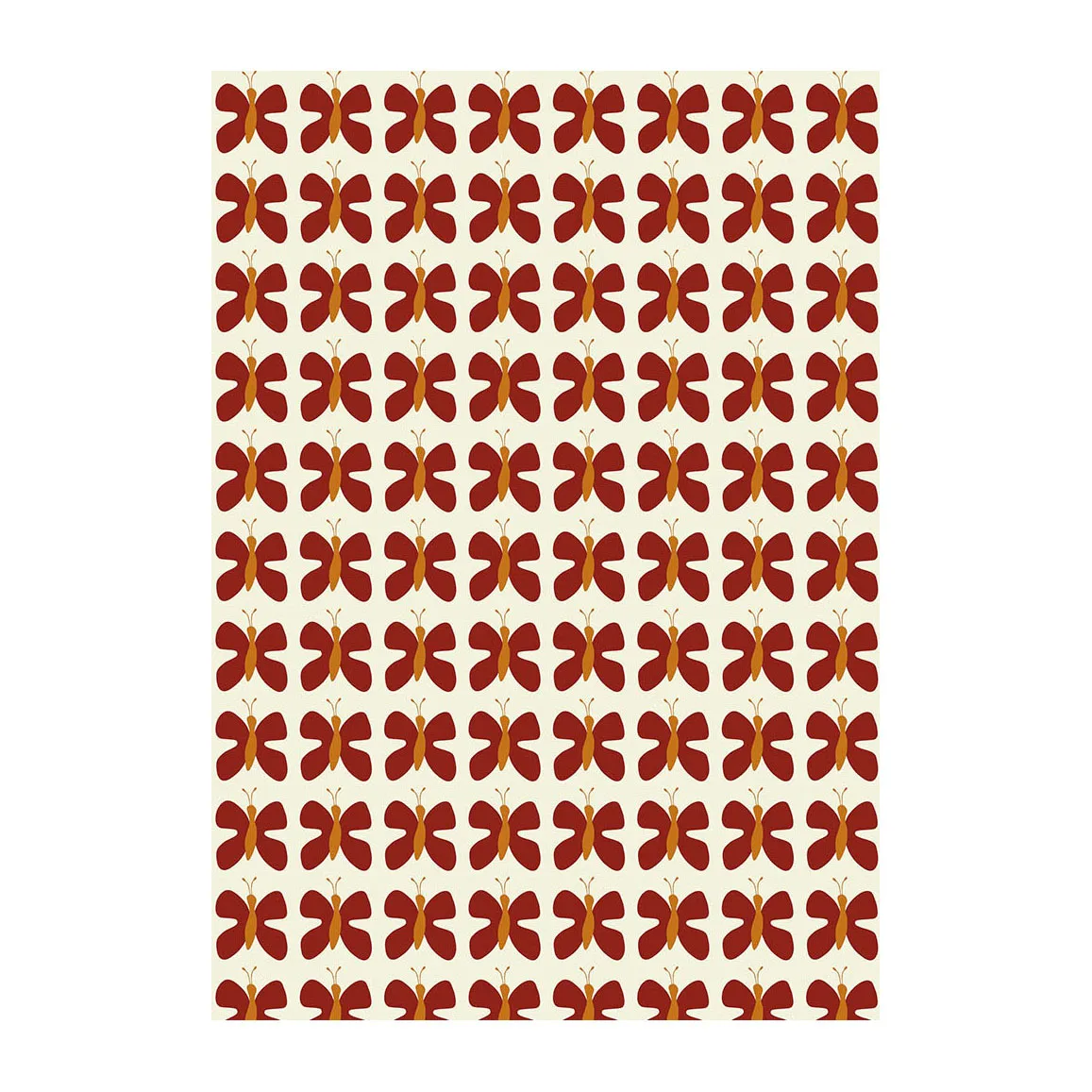 Fjäril Mini voksduk, Rød Arvidssons Textil