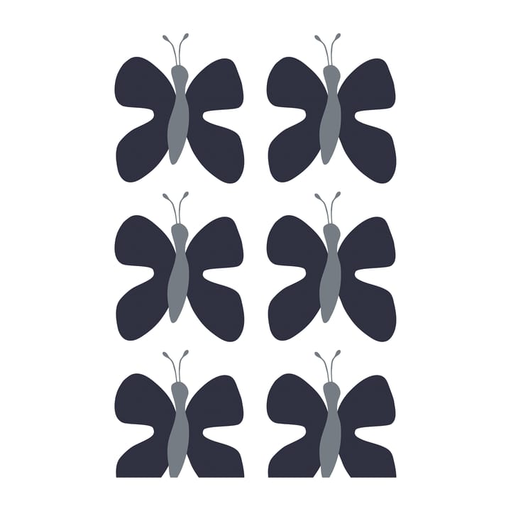 Fjäril stoff - Blå - Arvidssons Textil