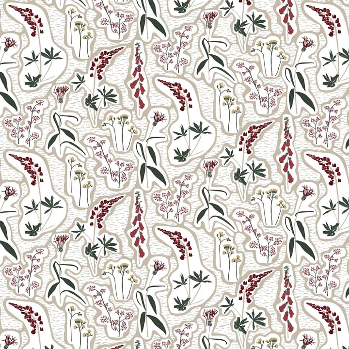 Florens stoff - Rød - Arvidssons Textil