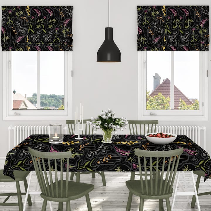 Florens voksduk, Svart-multi Arvidssons Textil