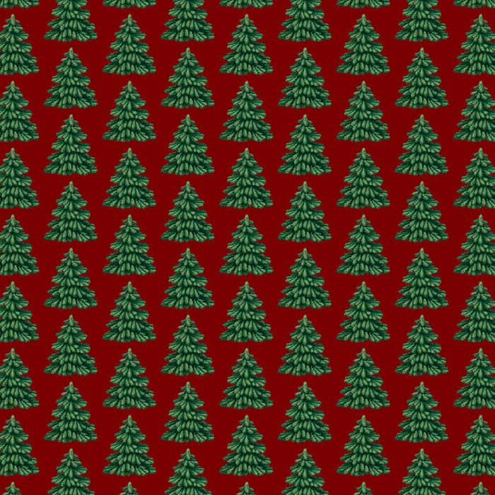 Granen stoff - Rød-grønn - Arvidssons Textil