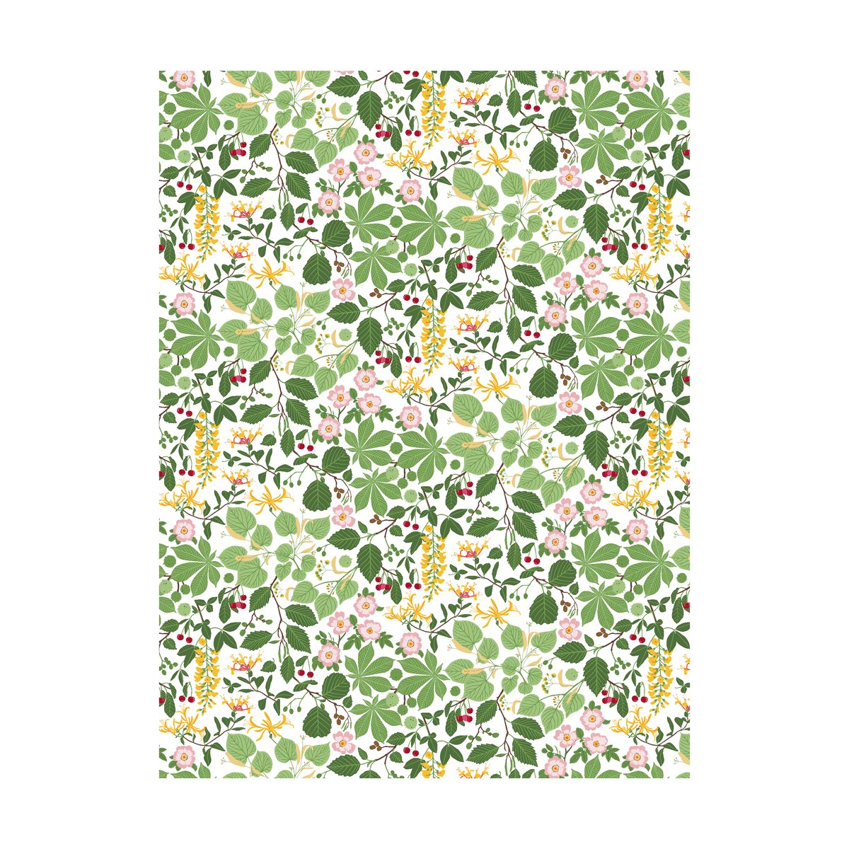 Arvidssons Textil Haga stoff Grnn | Skandinavisk Design | Stoff & Metervare | Grønn