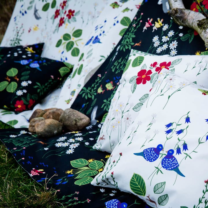 Himlajorden stoff, hvit Arvidssons Textil