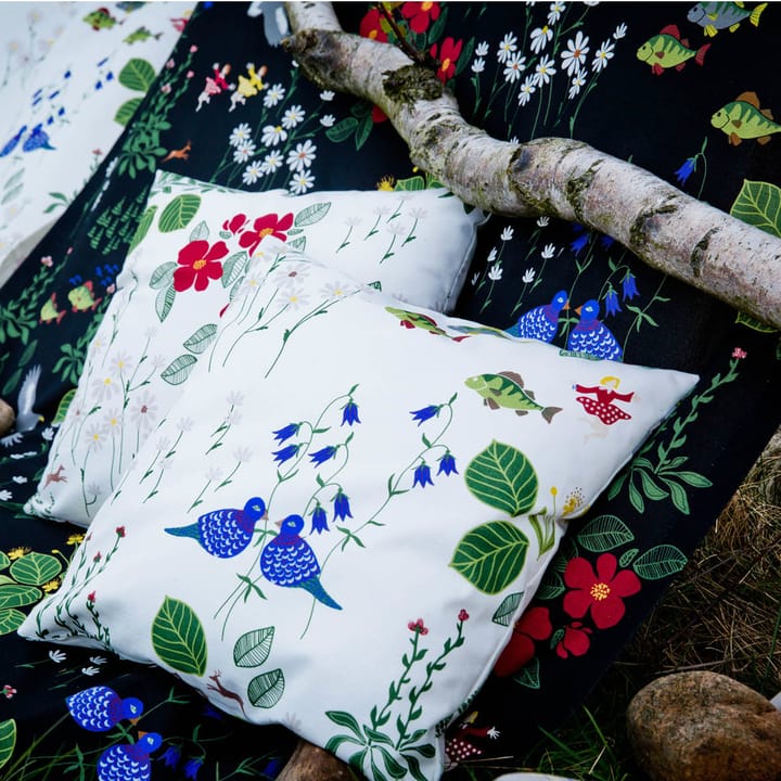 Himlajorden stoff, sort Arvidssons Textil