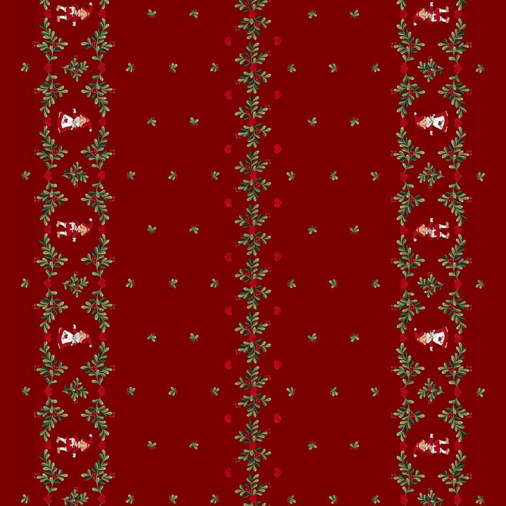 Hjertets jul bård stoff - Rød - Arvidssons Textil