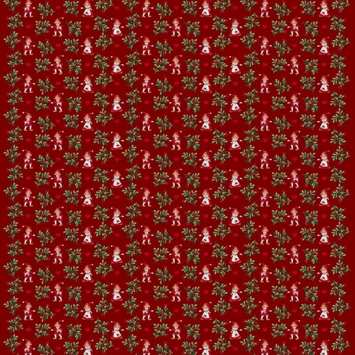 Hjertets jul stoff - Rød - Arvidssons Textil