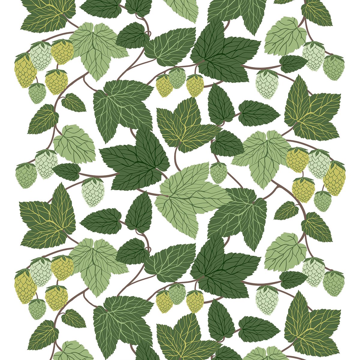 Bilde av Arvidssons Textil Humlen stoff Grønn