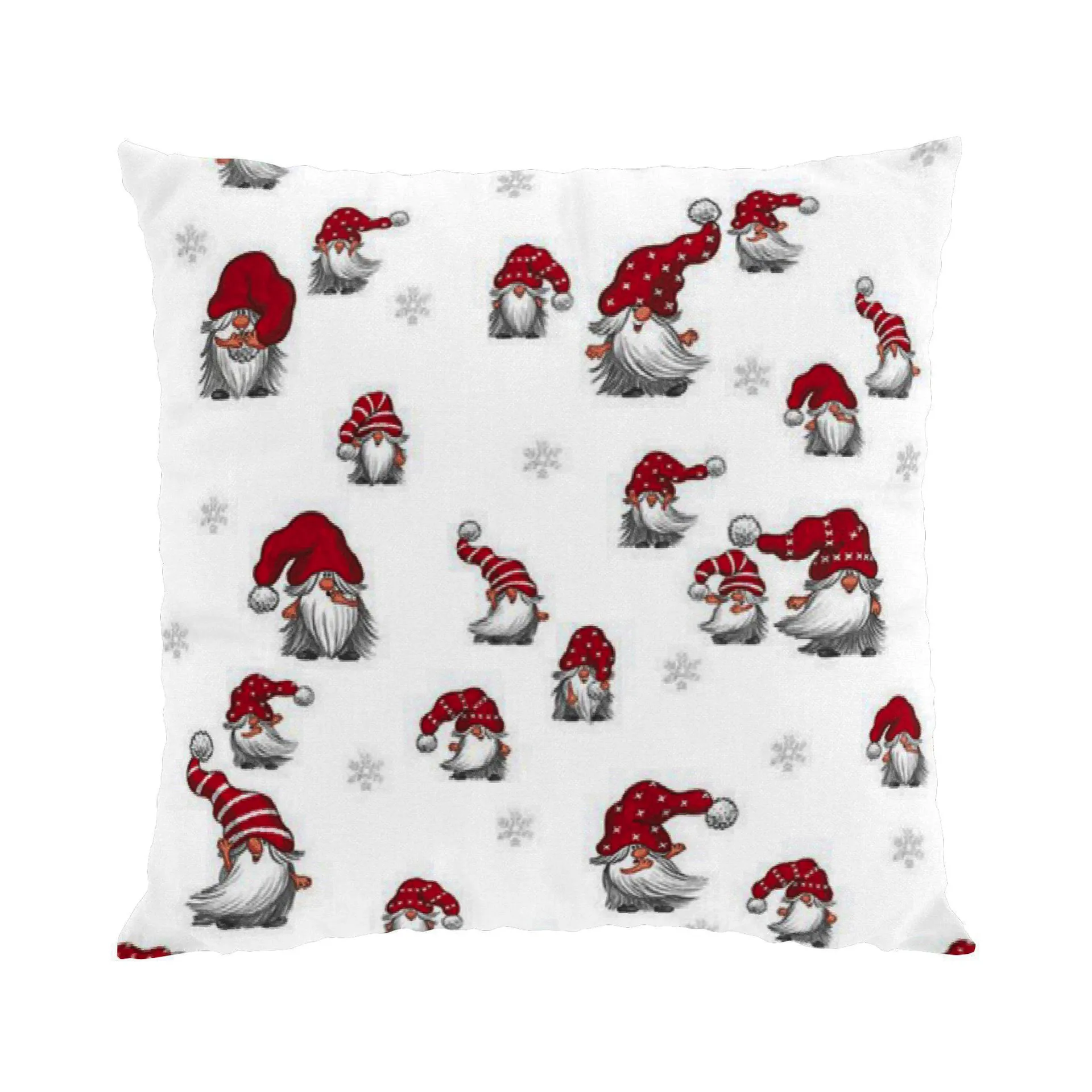 Julian putetrekk 47x47 cm, Off white-rød Arvidssons Textil