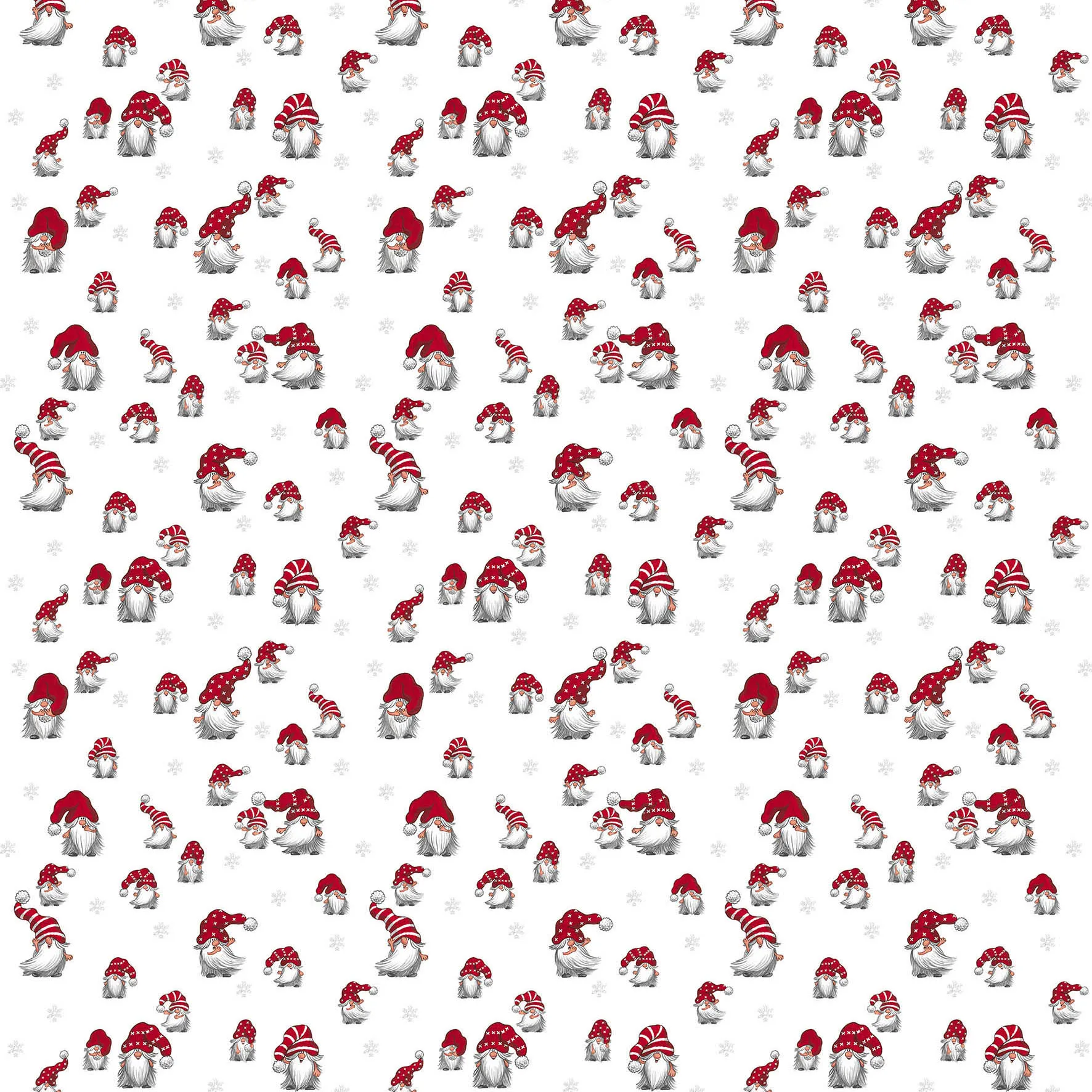 Julian stoff, Off white-rød Arvidssons Textil