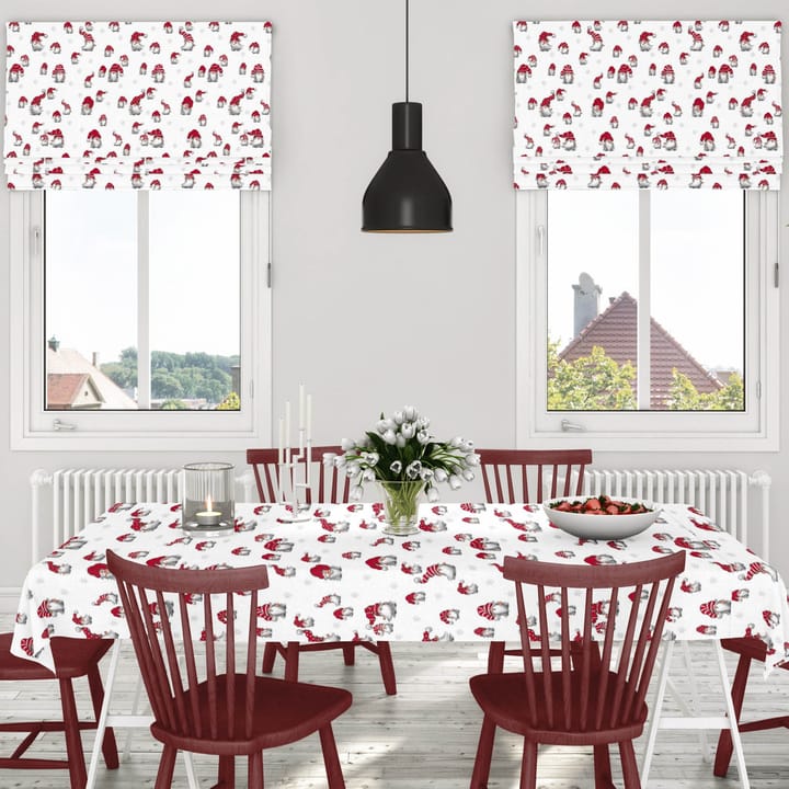 Julian voksduk, Off white-rød Arvidssons Textil