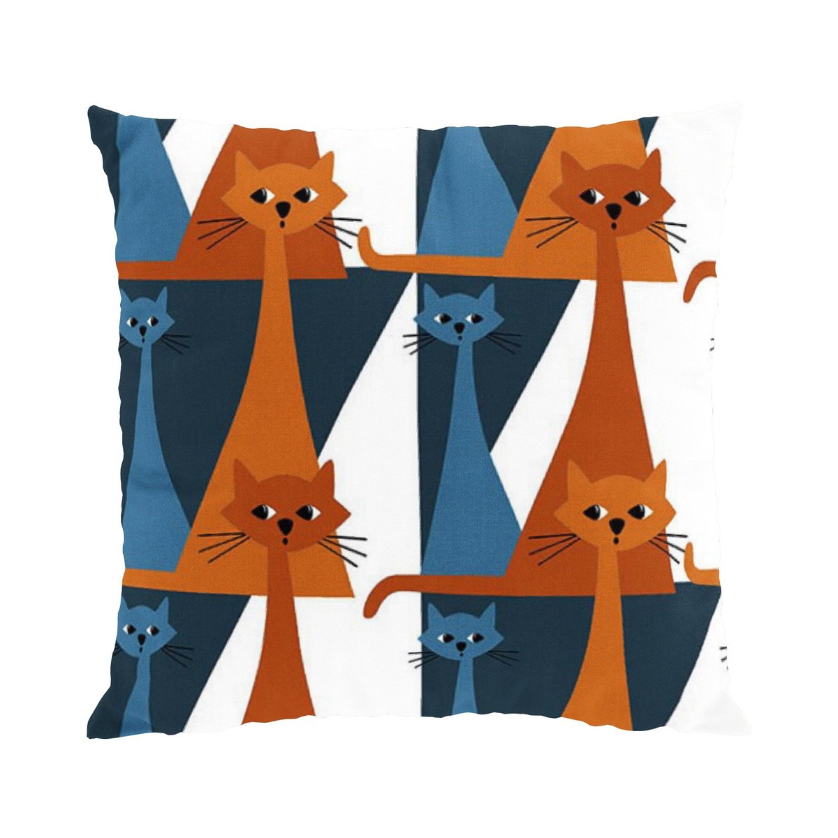 Bilde av Arvidssons Textil Kitty putetrekk 47x47 cm Blå-oransje