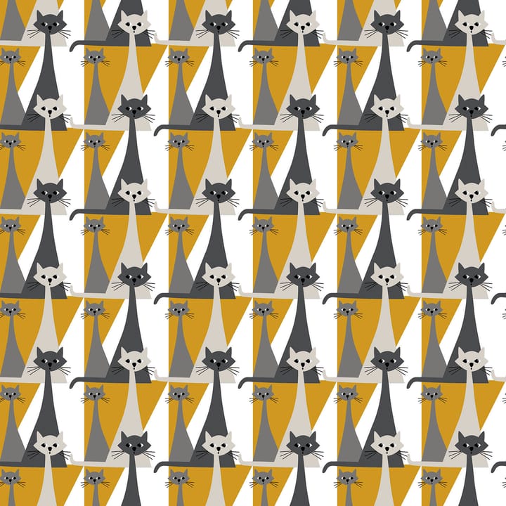 Kitty stoff - Gul - Arvidssons Textil