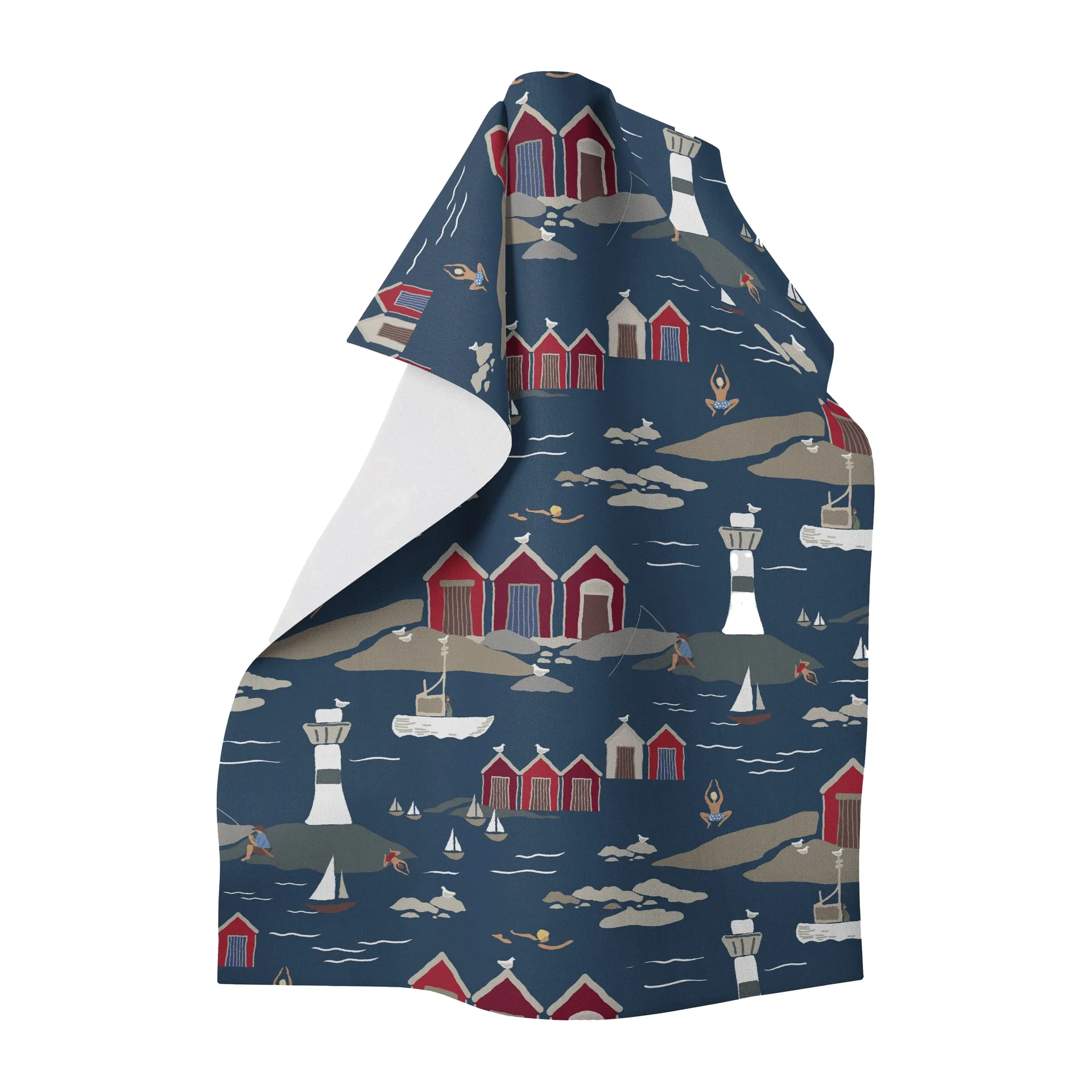 Kust kjøkkenhåndkle 65 x 85 cm, Blå Arvidssons Textil