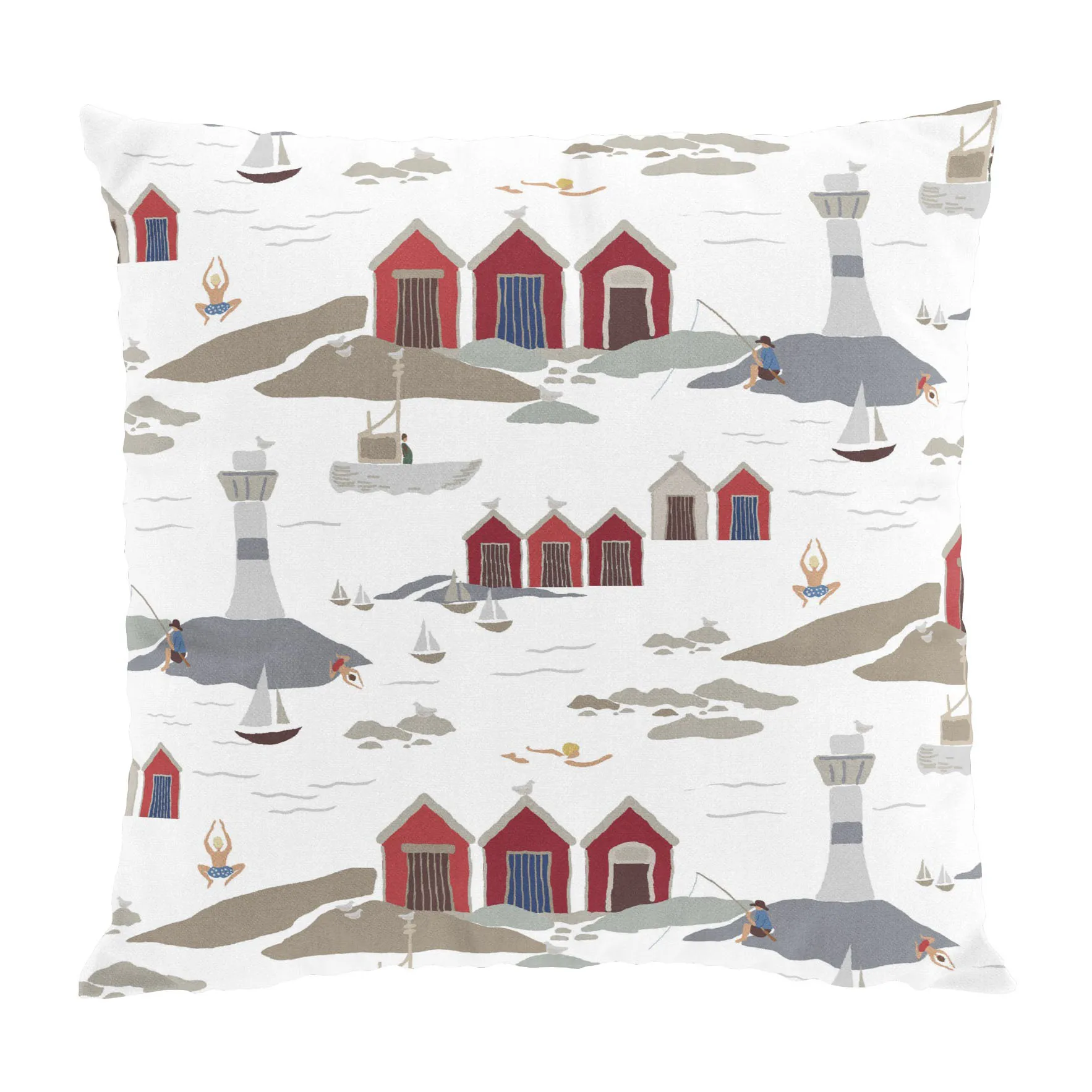 Kust putetrekk 47 x 47 cm, Hvit Arvidssons Textil