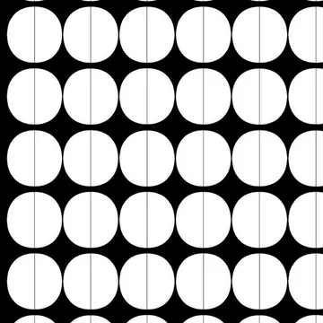 Lane stoff - hvite sirkler - Arvidssons Textil